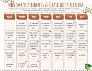 November Gratitude Challenge