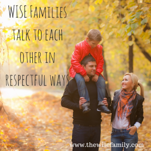 WISE Families talk to each other in
